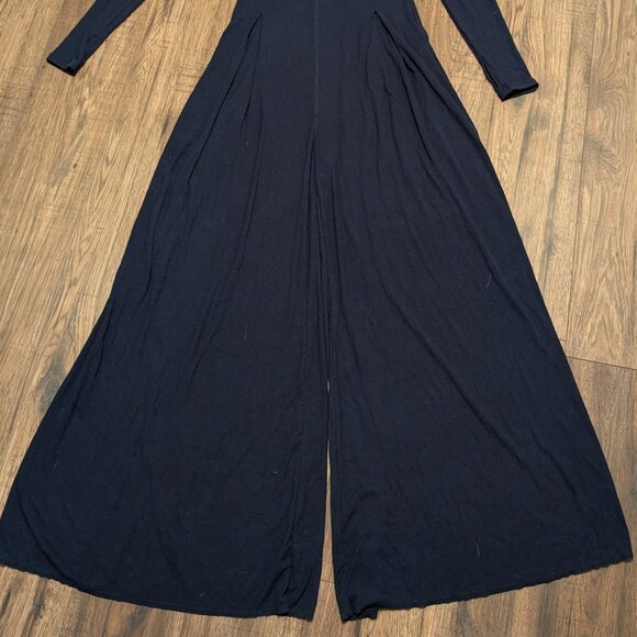 POPFLEX Go With The Flow Long Sleeve Jumpsuit - Academic Navy - Picture 5 of 7